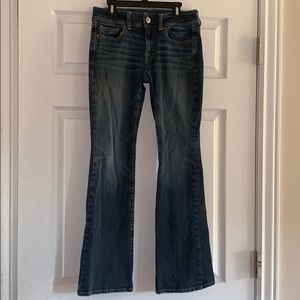 American Eagle bootcut jeans, size 0 short.
